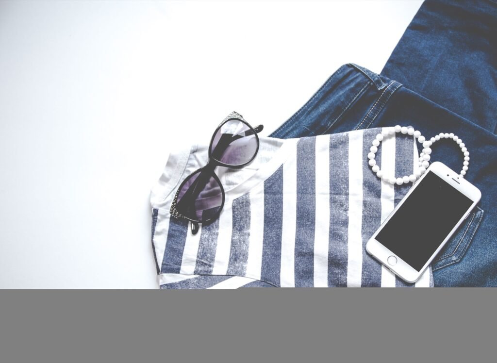Striped Top and Denim Set