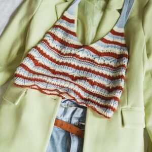 Striped Knit Crop Top